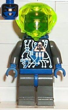 LEGO Minifigure-Insectoids - Female, blue diamond under circuits-Space / Insectoids-SP022-Creative Brick Builders